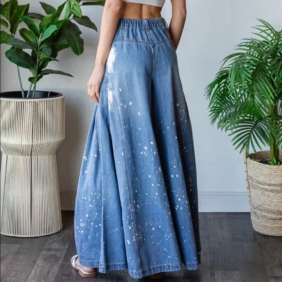 30% off 218 1 left OLI & HALI ❤️ WASHED WIDE LEG
DENIM DENIM JEANS - Picture 3 of 5